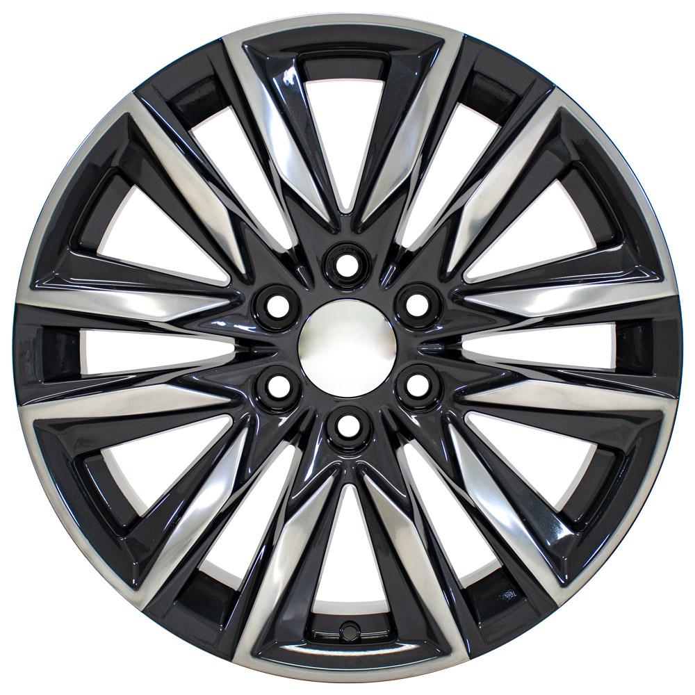20" Replica CA91 fits Cadillac Escalade 20x9 Gunmetal with Polished Face