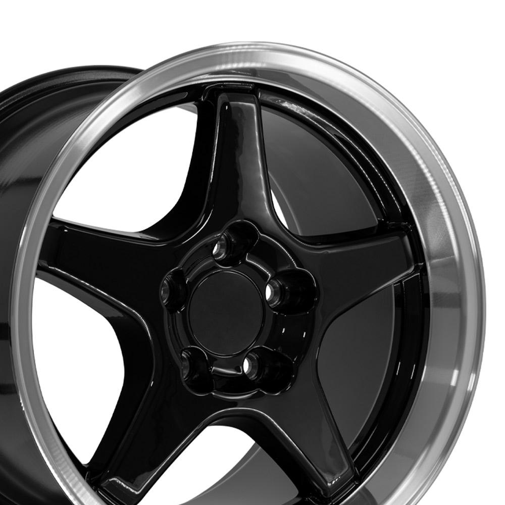 17" Replica CV01 fits Chevrolet Corvette ZR1 17x11 Black