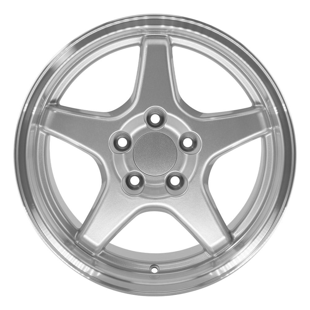 17" Replica CV01 fits Chevrolet Corvette ZR1 17x11 Silver