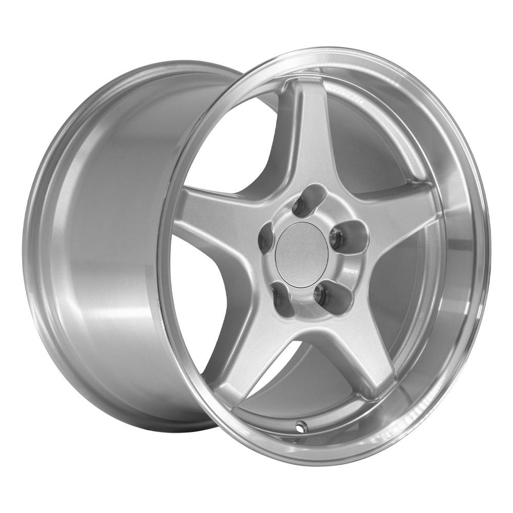 17" Replica CV01 fits Chevrolet Corvette ZR1 17x11 Silver