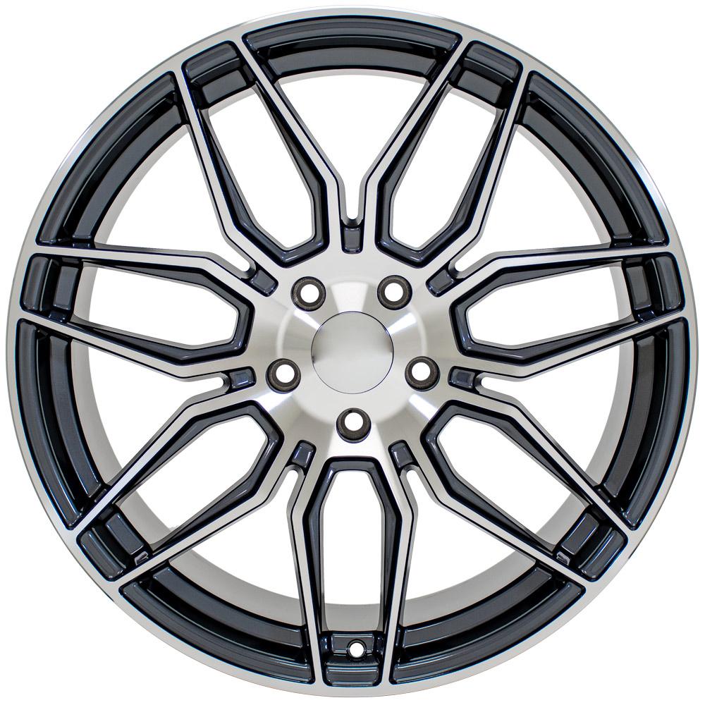 20" Replica CV03D fits Chevrolet C8 Corvette 20x11 Gunmetal Machined