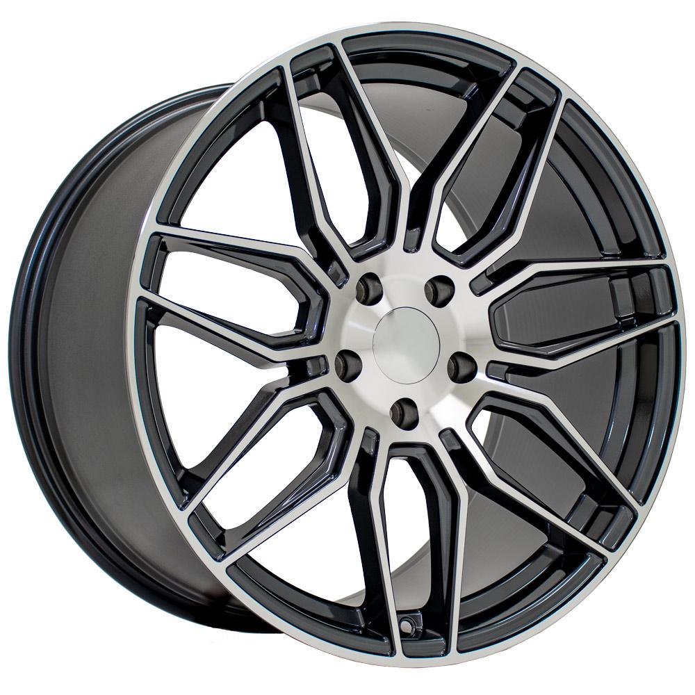 20" Replica CV03D fits Chevrolet C8 Corvette 20x11 Gunmetal Machined