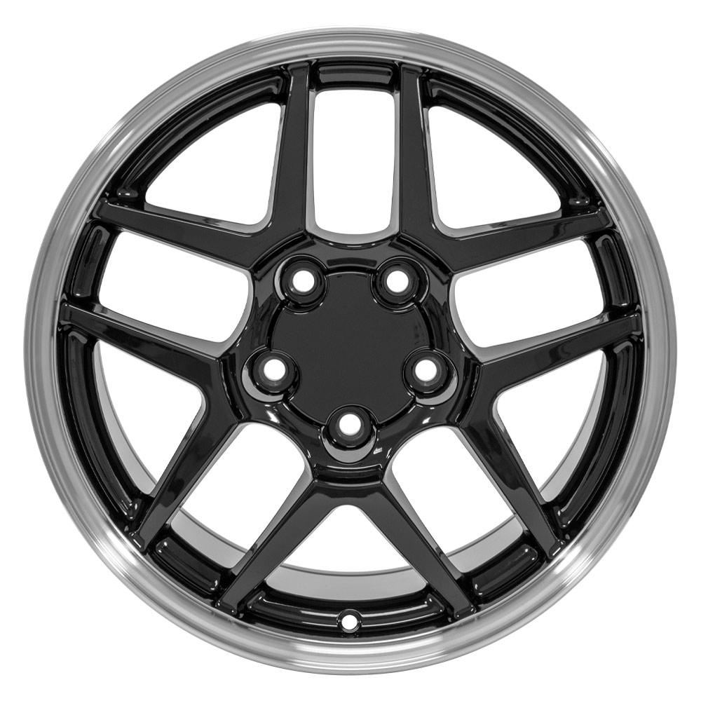 17" Replica CV04 fits Chevrolet Corvette C5 Z06 17x9.5 Black