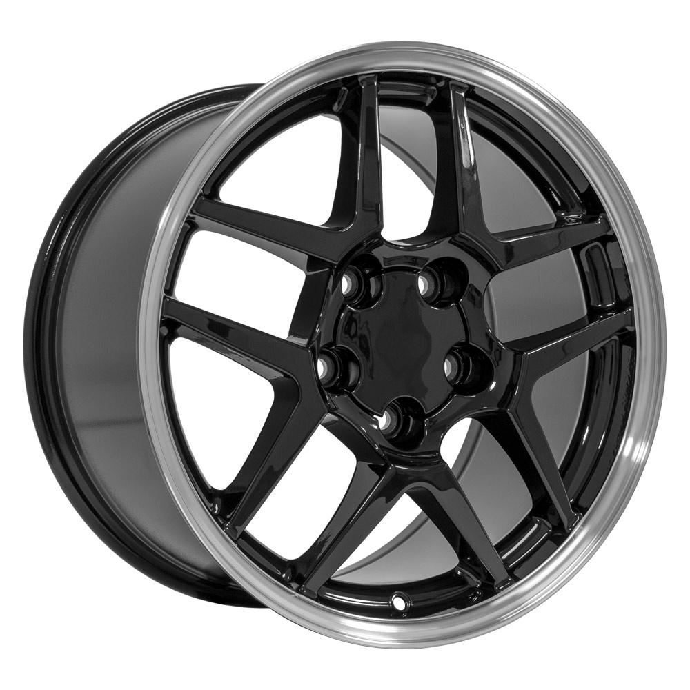 17" Replica CV04 fits Chevrolet Corvette C5 Z06 17x9.5 Black