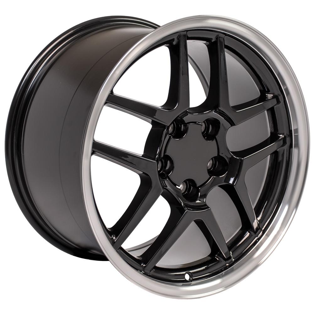 18" Replica CV04 fits Chevrolet Corvette C5 Z06 18x10.5 Black