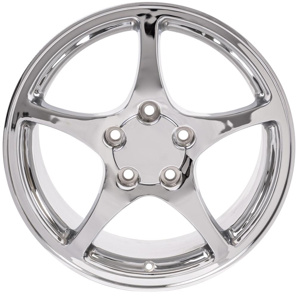 18" Replica CV05 fits Chevrolet Corvette C5 18x9.5 Chrome