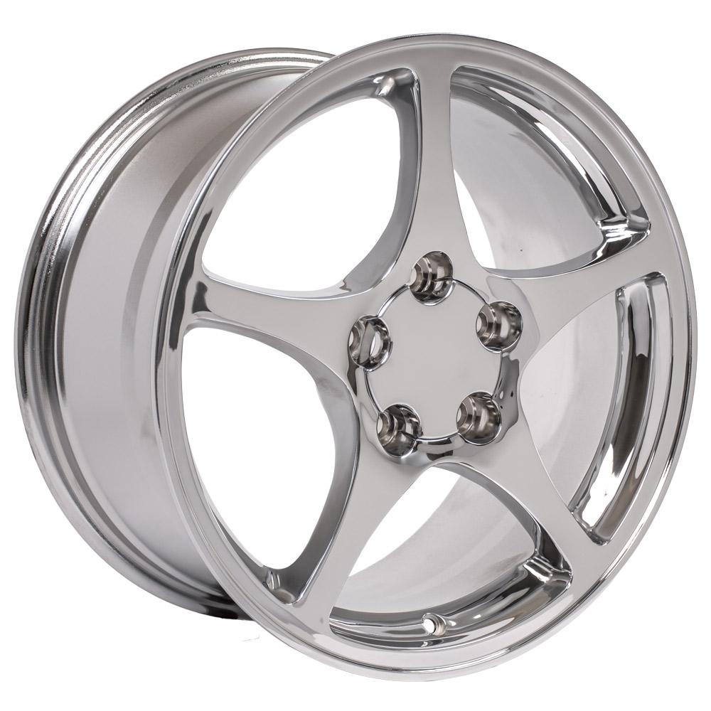 18" Replica CV05 fits Chevrolet Corvette C5 18x9.5 Chrome