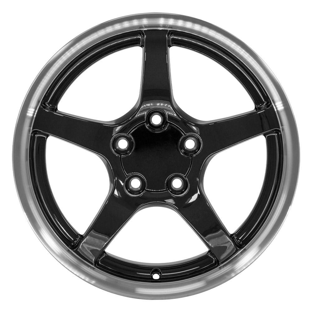 17" Replica CV05 fits Chevrolet Corvette C5 17x9.5 Black