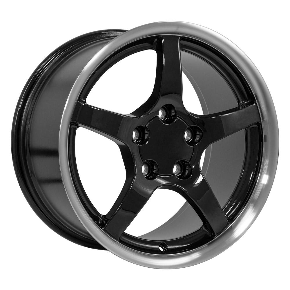 17" Replica CV05 fits Chevrolet Corvette C5 17x9.5 Black