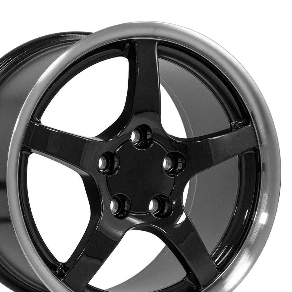 17" Replica CV05 fits Chevrolet Corvette C5 17x9.5 Black