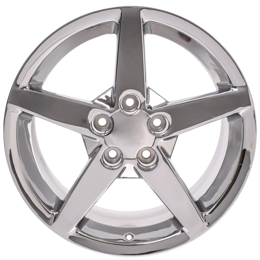 18" Replica CV06 fits Chevrolet Corvette C6 18x9.5 Chrome