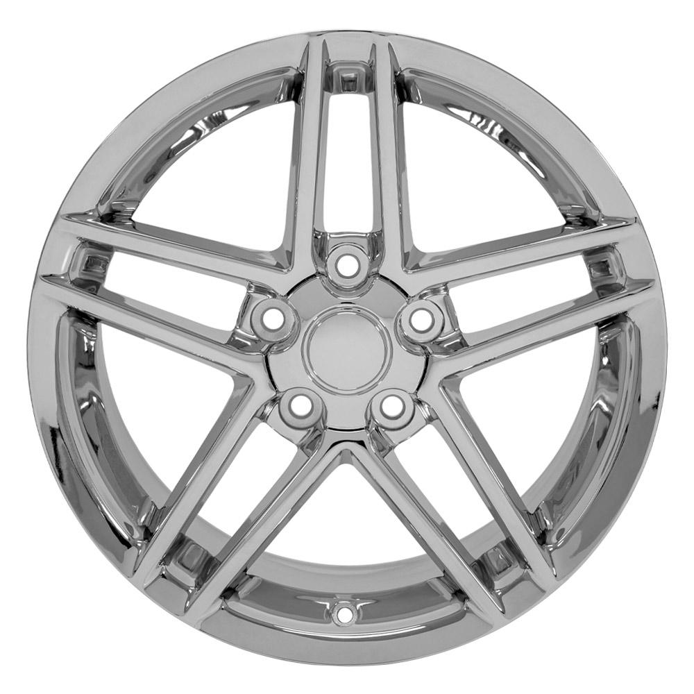 17" Replica CV07A fits Chevrolet Corvette C6 Z06 17x9.5 Chrome