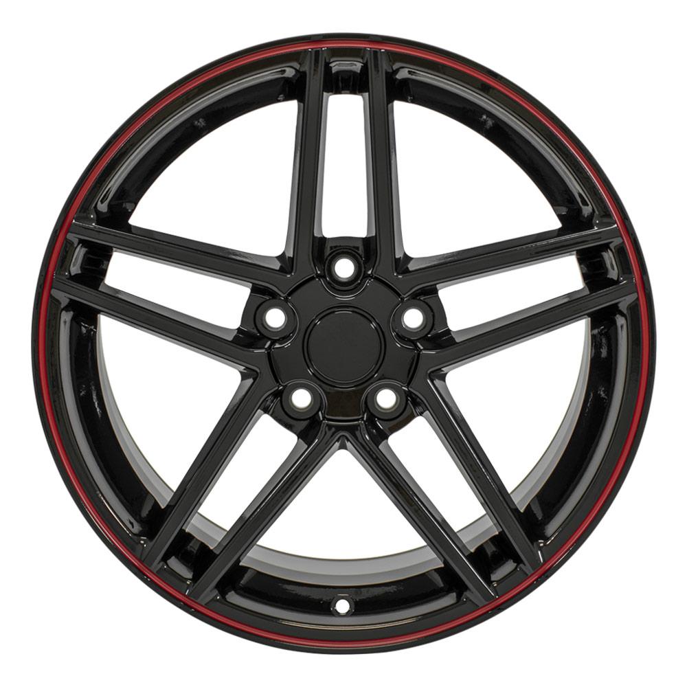 18" Replica CV07A fits Chevrolet Corvette C6 Z06 18x9.5 Redline