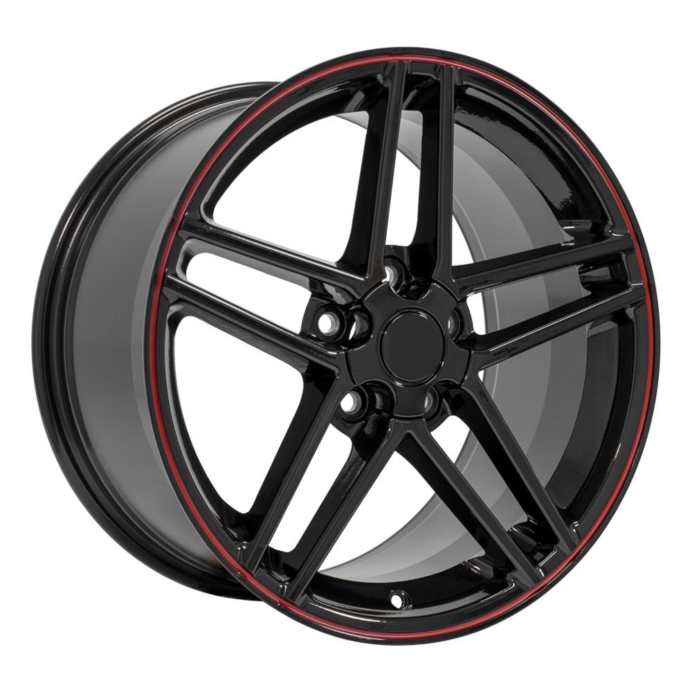 18" Replica CV07A fits Chevrolet Corvette C6 Z06 18x9.5 Redline