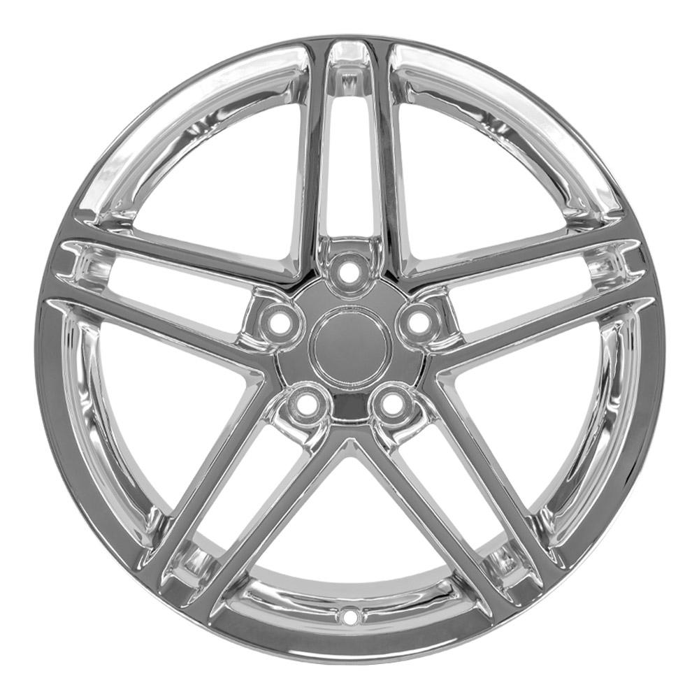 18" Replica CV07A fits Chevrolet Corvette C6 Z06 18x10.5 Chrome