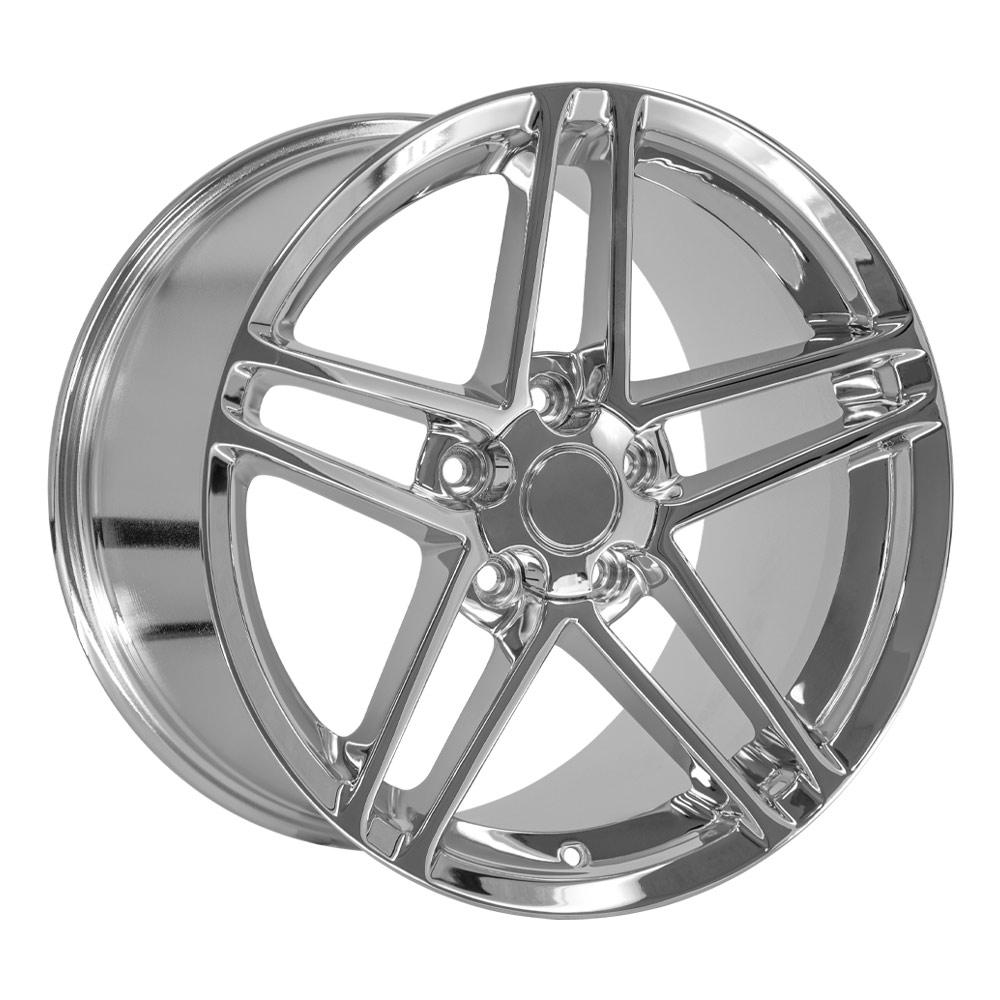 18" Replica CV07A fits Chevrolet Corvette C6 Z06 18x10.5 Chrome