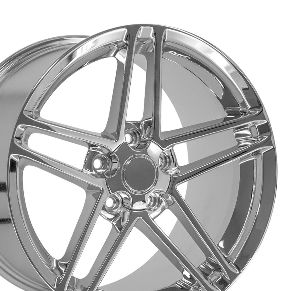 18" Replica CV07A fits Chevrolet Corvette C6 Z06 18x10.5 Chrome