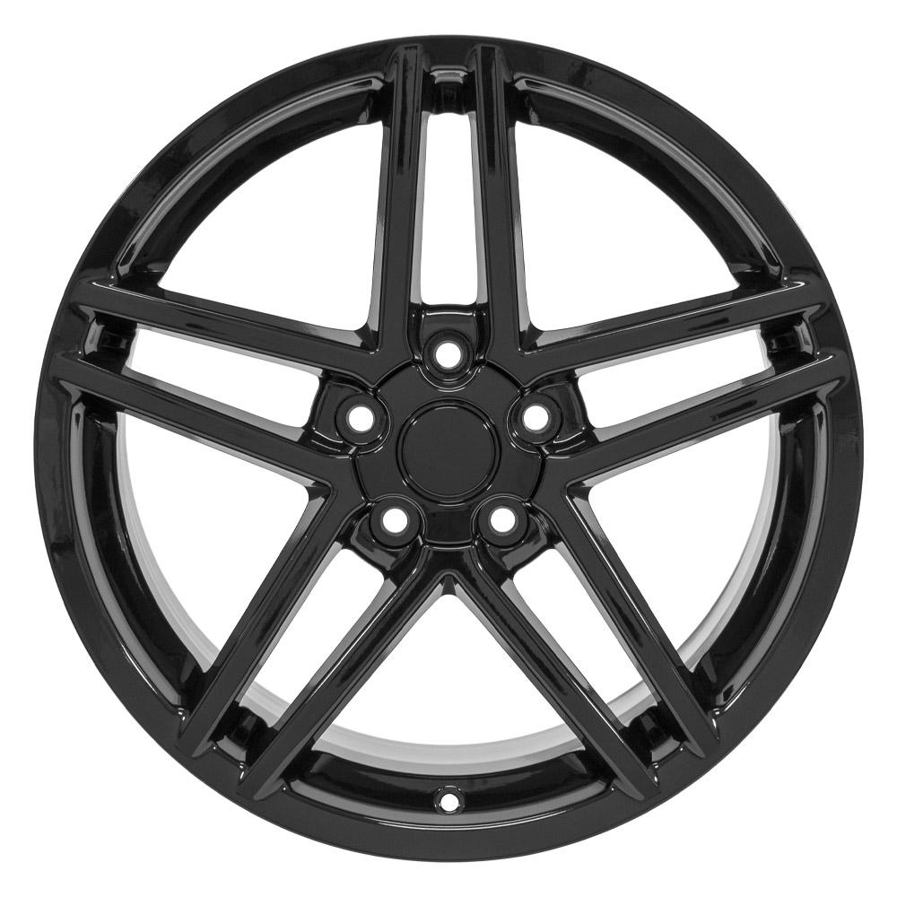 19" Replica CV07B fits Chevrolet Corvette C6 Z06 19x10 Black