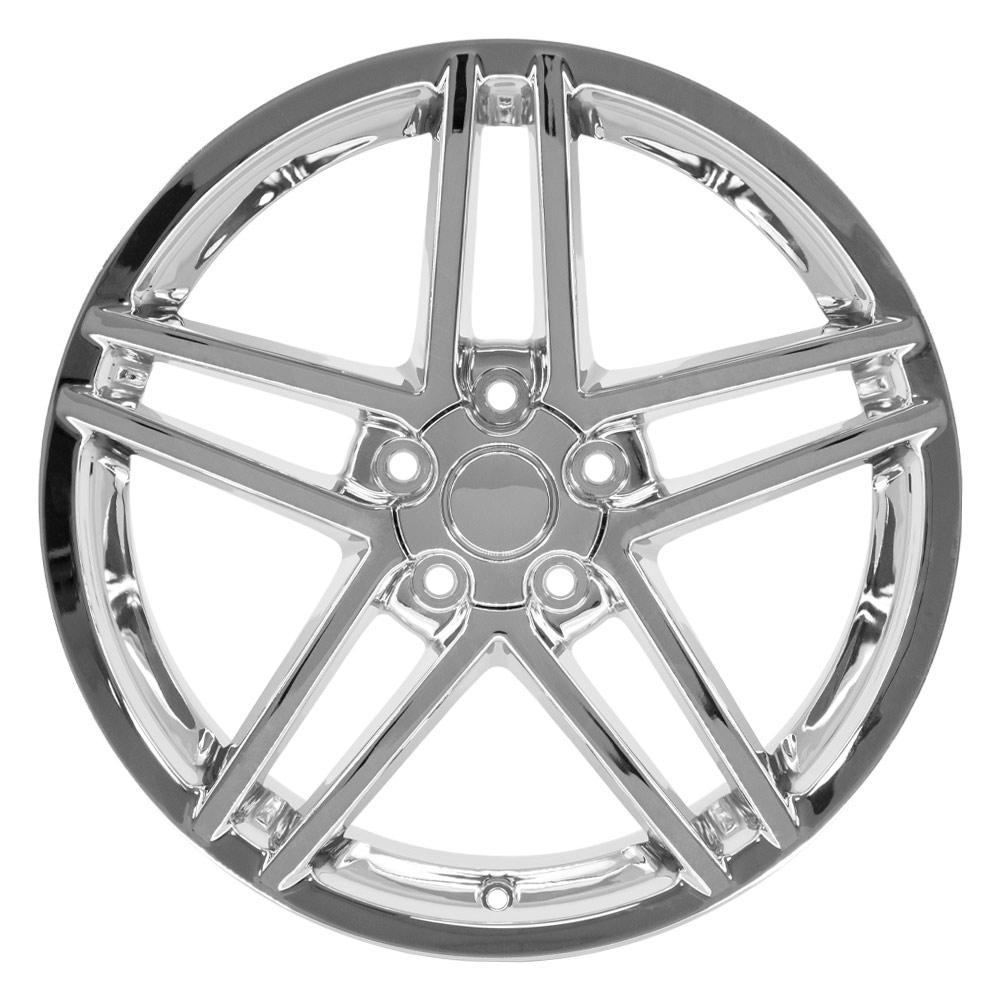 19" Replica CV07B fits Chevrolet Corvette C6 Z06 19x10 Chrome