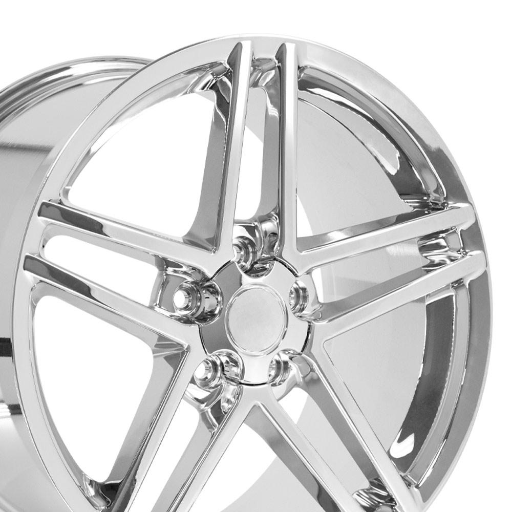 19" Replica CV07B fits Chevrolet Corvette C6 Z06 19x10 Chrome
