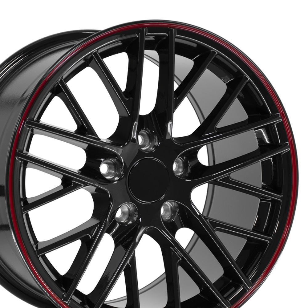 17" Replica CV08A fits Chevrolet Corvette C6 ZR1 17x9.5 Redline