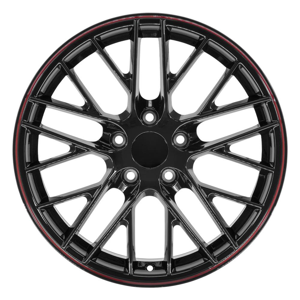 18" Replica CV08B fits Chevrolet Corvette C6 ZR1 18x8.5 Redline
