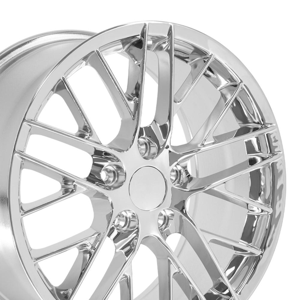 18" Replica CV08B fits Chevrolet Corvette C6 ZR1 18x8.5 Chrome