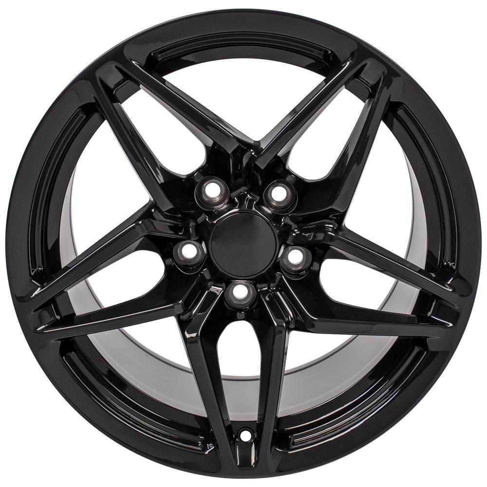 17" Replica CV31 fits Chevrolet Corvette C7 ZR1 17x11 Black