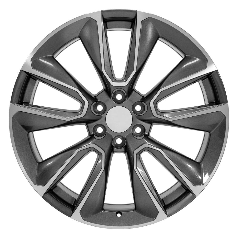 24" Replica CV32 fits Chevrolet Silverado 1500 24x10 Gunmetal