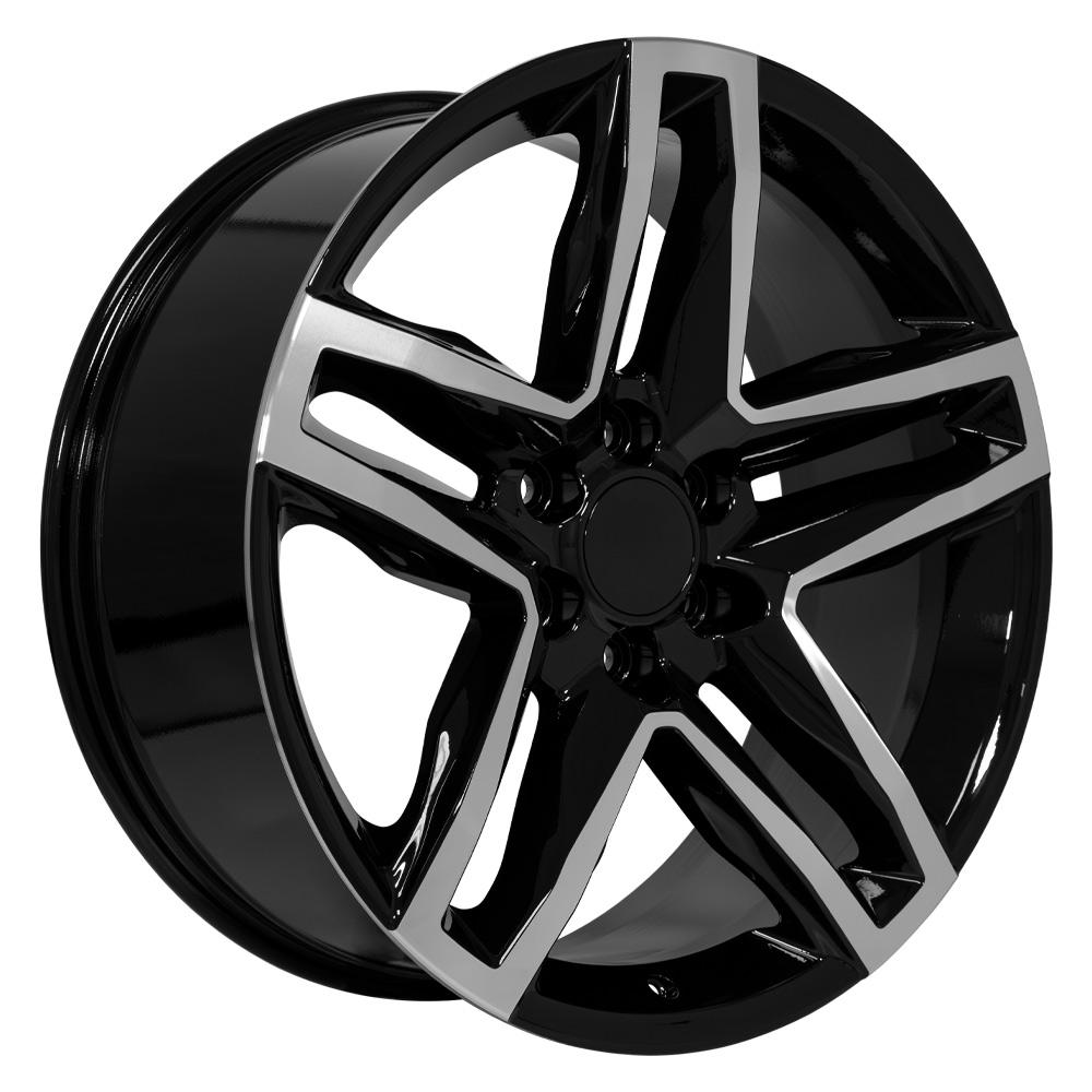 22" Replica CV34B fits Chevrolet Silverado 22x9 Gloss Black