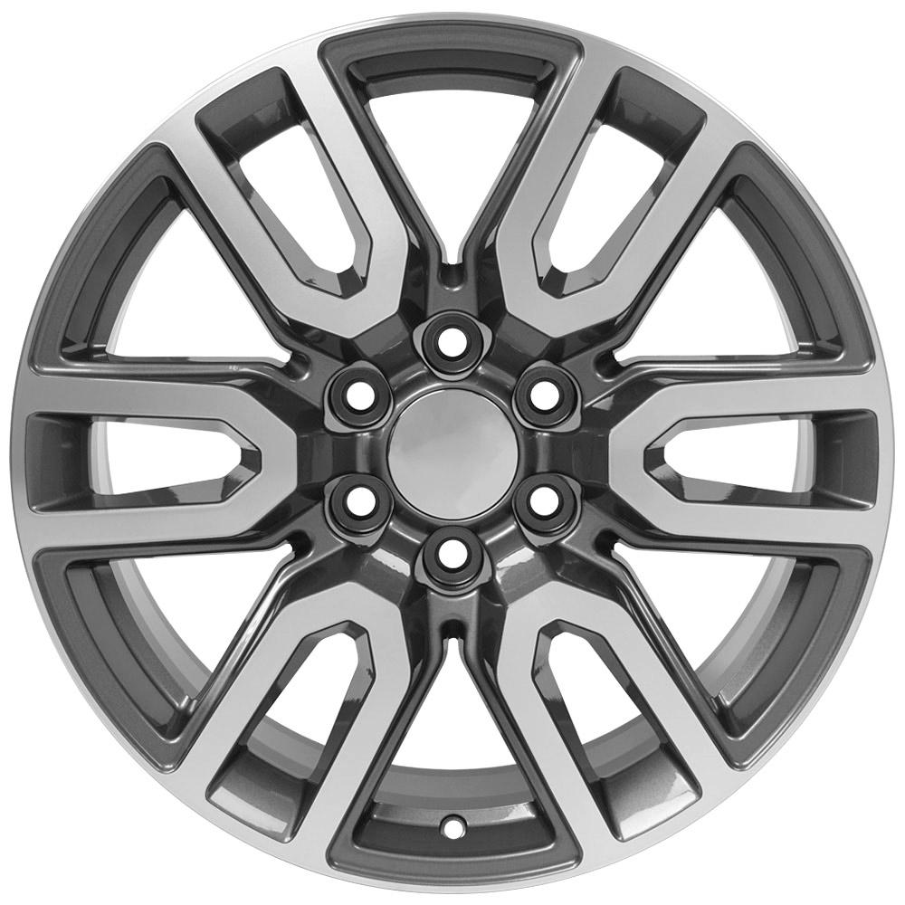20" Replica CV36 fits GMC Sierra 20x9 Gunmetal Machined