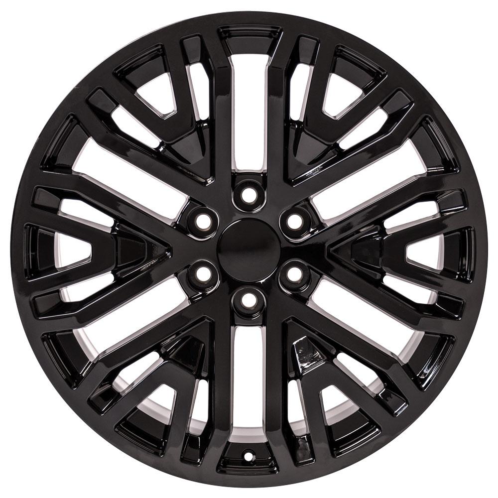 22" Replica CV37 fits GMC Sierra 22x9 Black