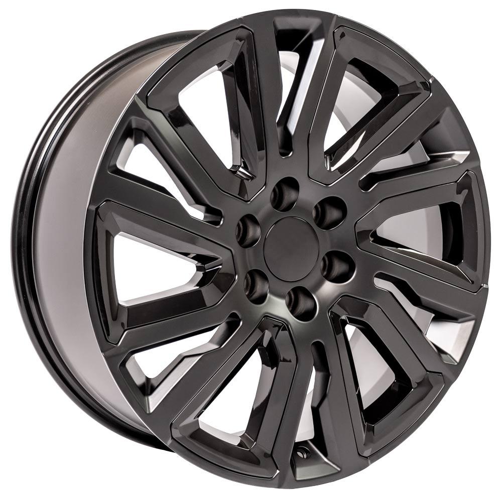 22" Replica CV39 fits GMC Sierra 22x9 Satin w/Black