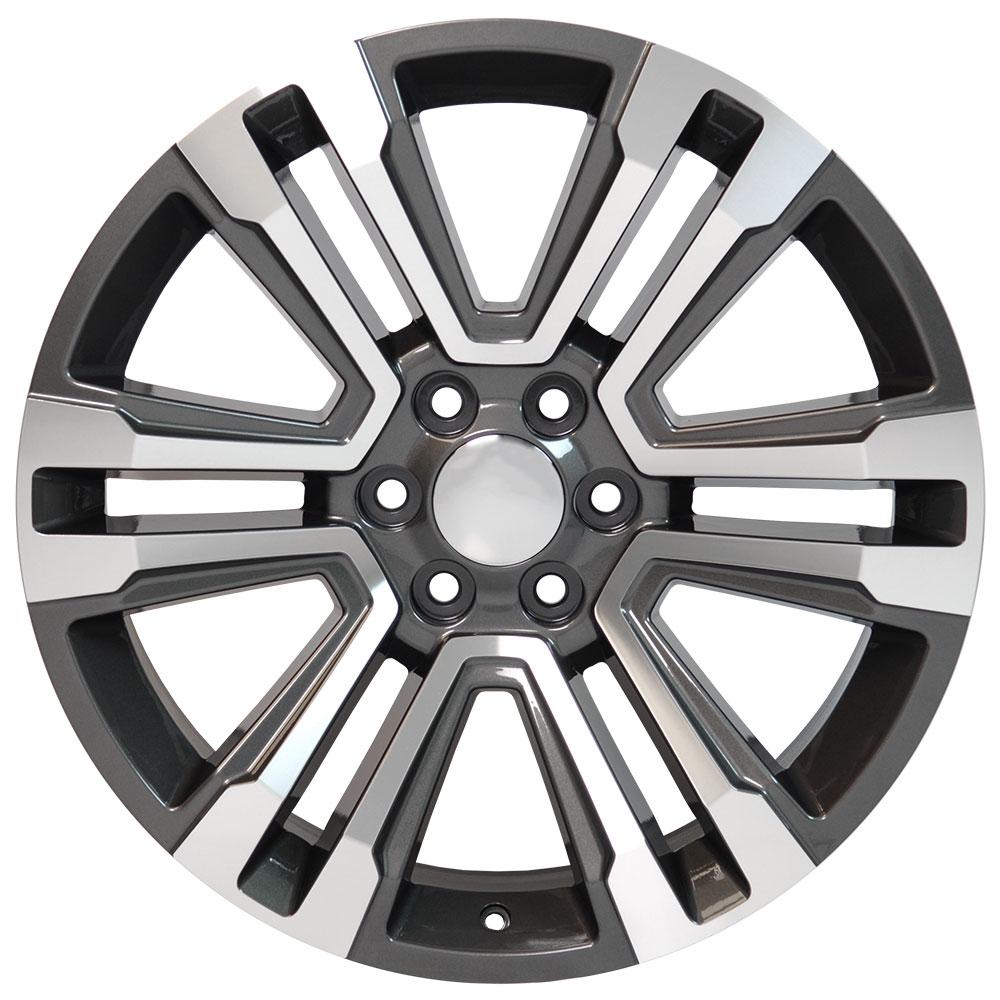 22" Replica CV44 fits GMC Yukon 22x9 Hyper Mach'd