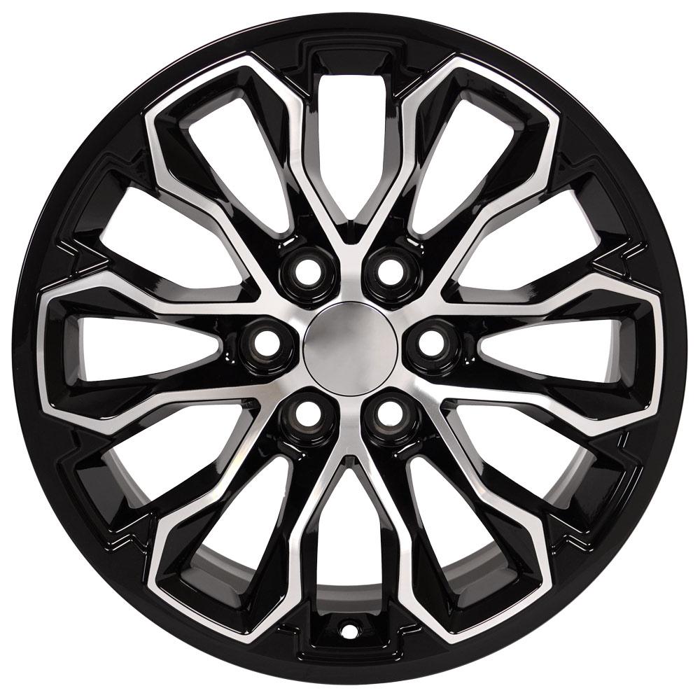 17" Replica CV54 fits Chevrolet Colorado ZR2 17x8 Black Machined