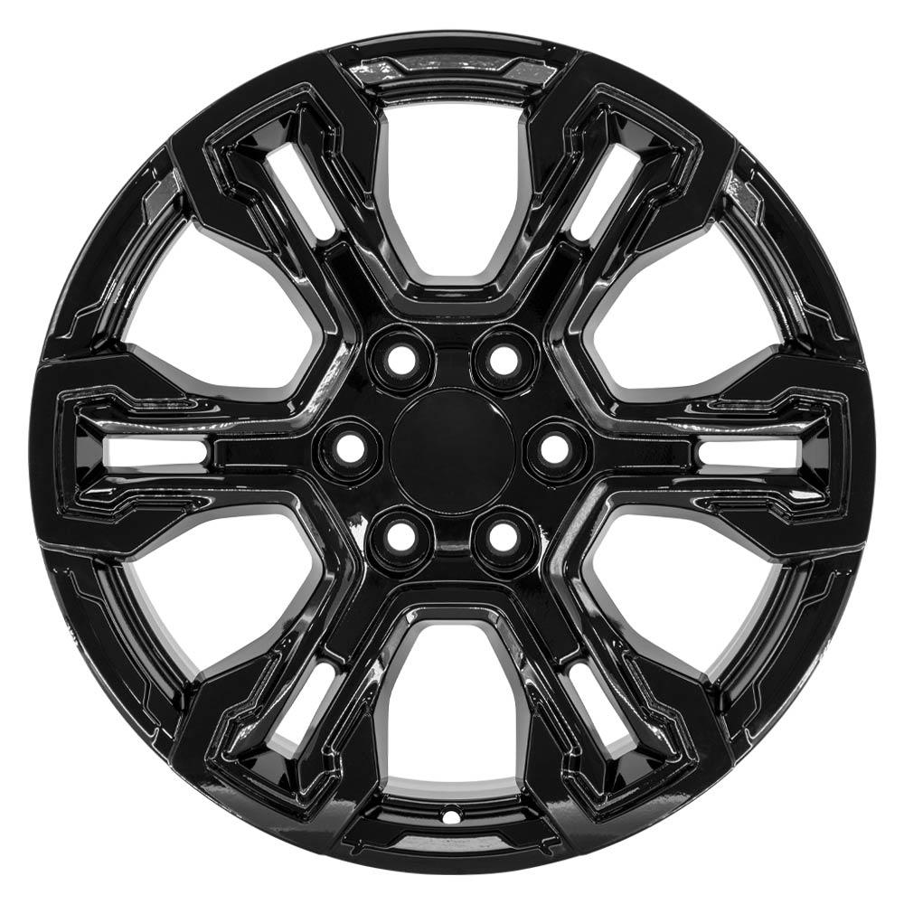 20" Replica CV65 fits Chevrolet Silverado 20x9 Gloss Black