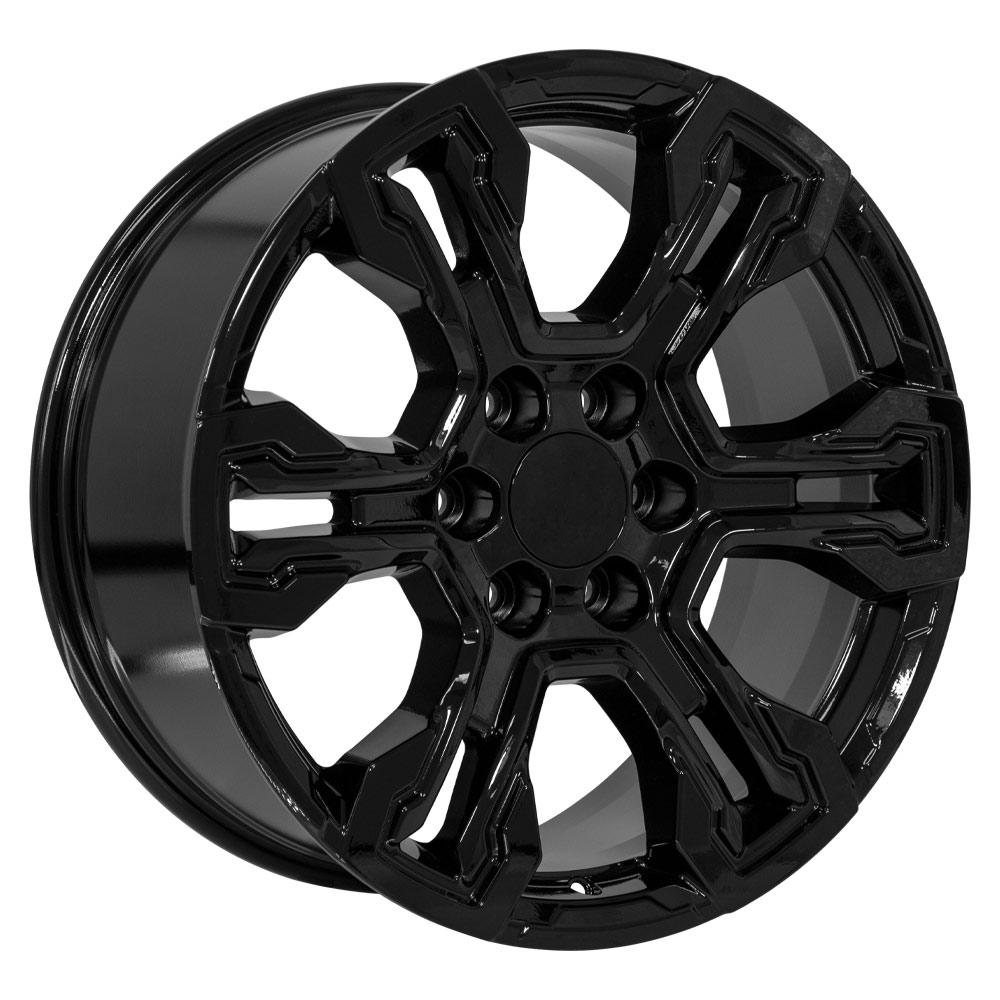 20" Replica CV65 fits Chevrolet Silverado 20x9 Gloss Black