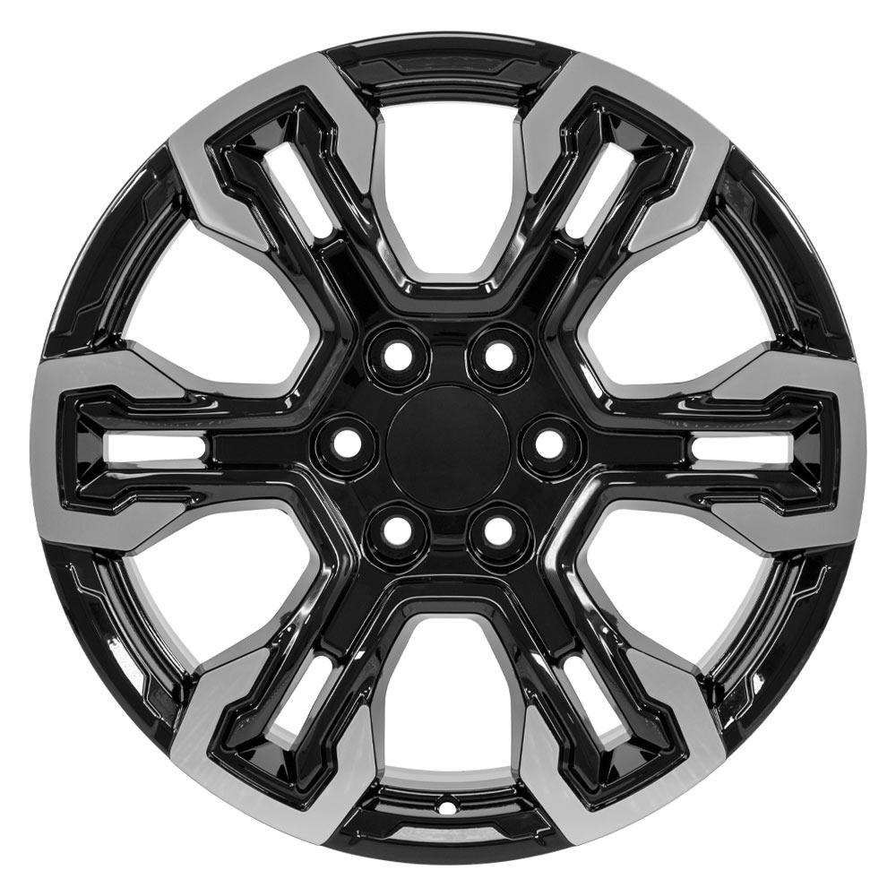 20" Replica CV65 fits Chevrolet Silverado 20x9 Gloss Black