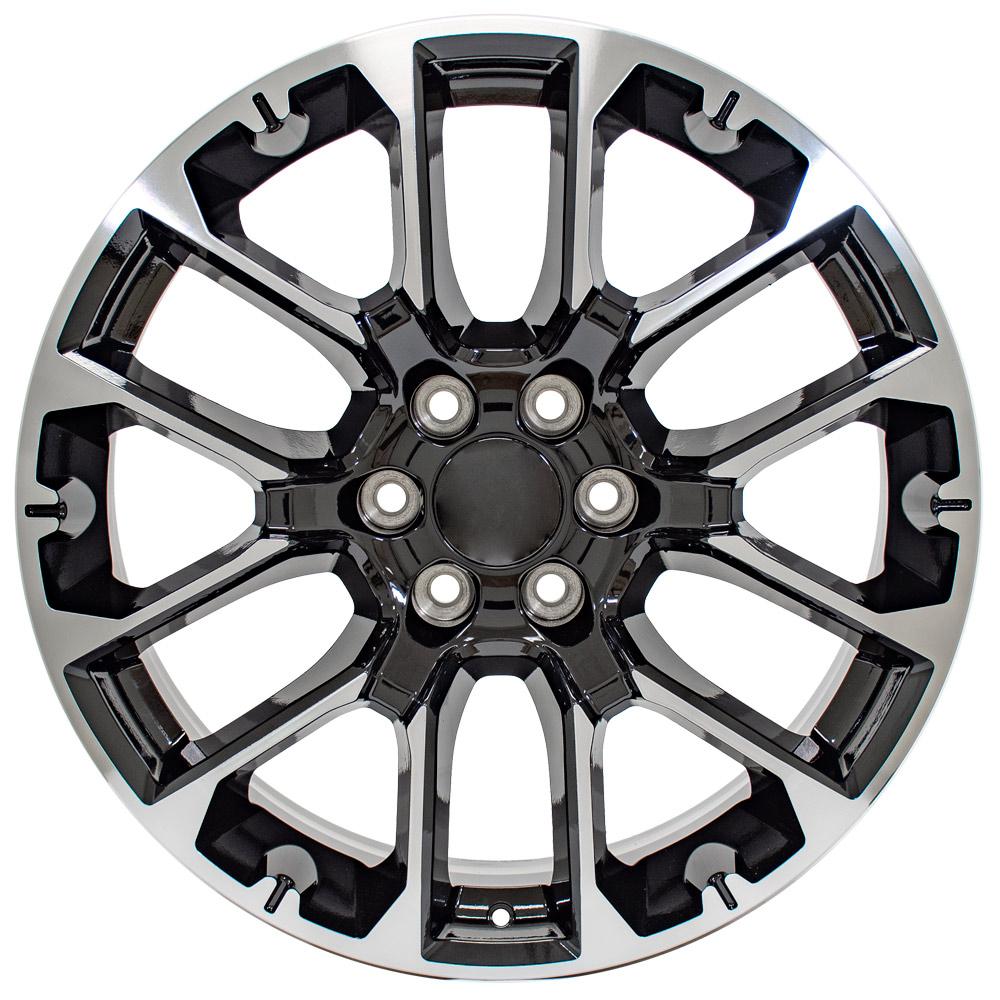 22" Replica CV67 fits Chevrolet Suburban 1500 22x9 Black Machined