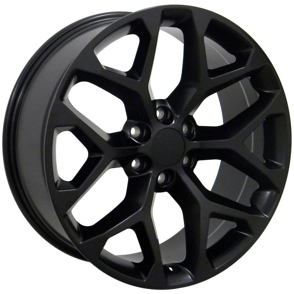 22" Replica CV98B fits Chevy Silverado 22x9 Satin Black