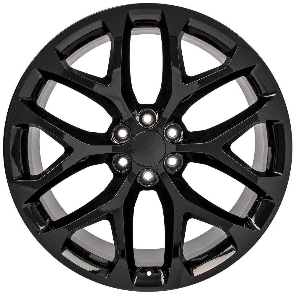 24" Replica CV98B fits Chevy Silverado 24x10 Gloss Black