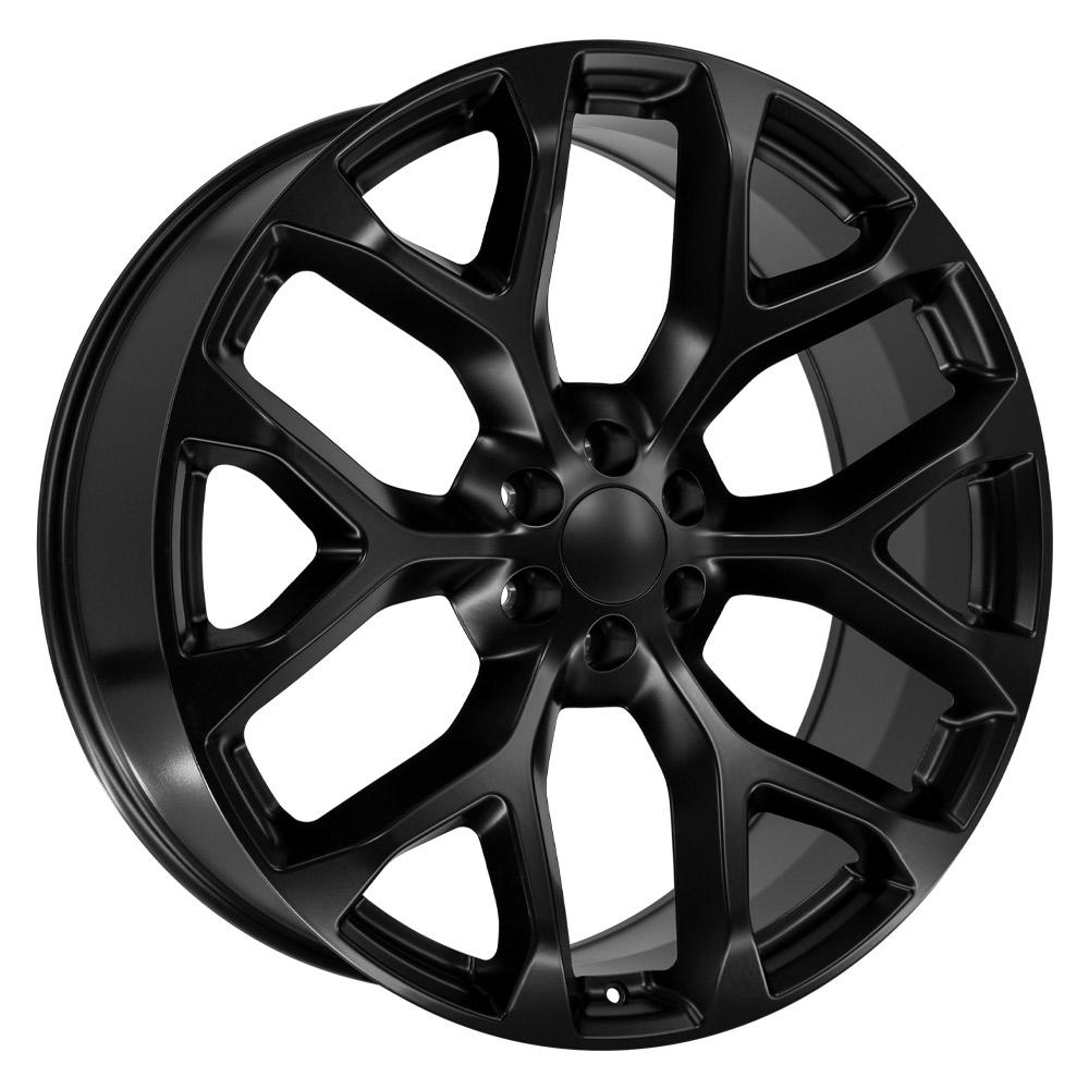 26" Replica CV98B fits Chevy Silverado 26x10 Satin Black