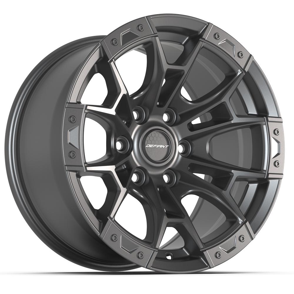 DEFIANT DF04 17x9 6x135mm +12et in Dark Satin Charcoal