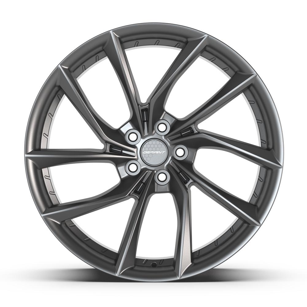 DEFIANT DF06 20x10 5x120mm +35et in Dark Satin Charcoal