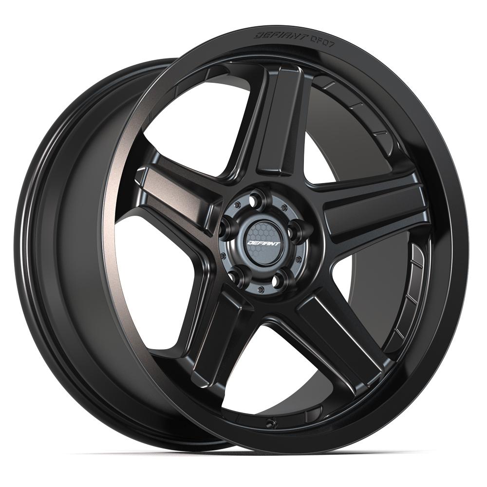 DEFIANT DF07 20x9.5 5x115mm +15et in Satin Black