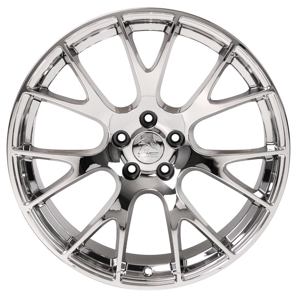 20" Replica DG15 fits Dodge Hellcat 20x9 Chrome