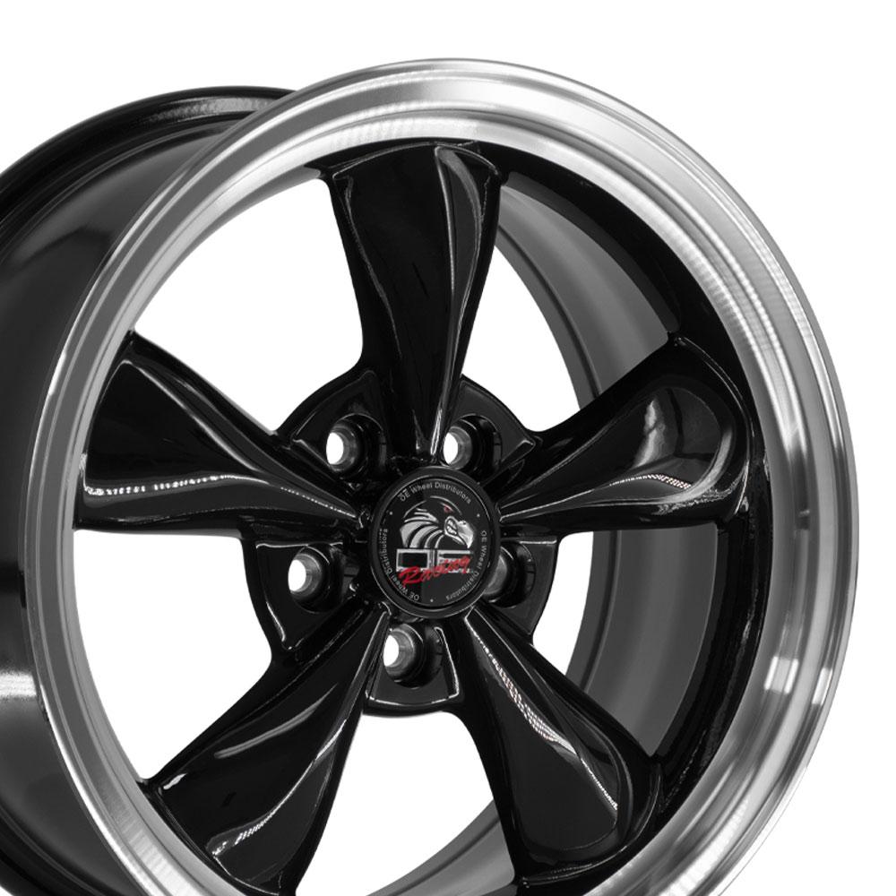 17" Replica FR01 fits Ford Mustang Bullitt 17x8 Black
