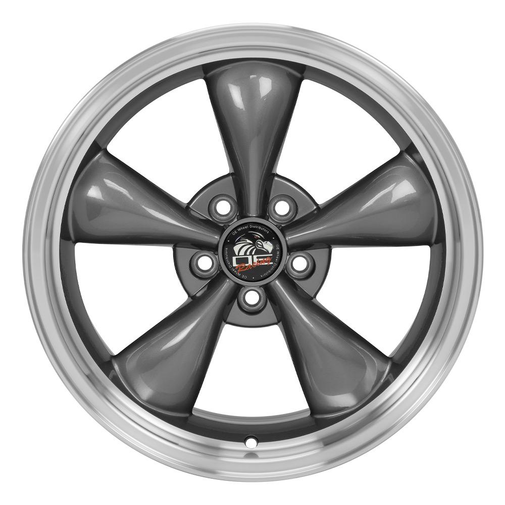 18" Replica FR01 fits Ford Mustang Bullitt 18x9 Gunmetal