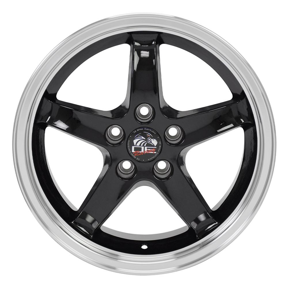17" Replica FR04 fits Ford Mustang Cobra 17x9 Black