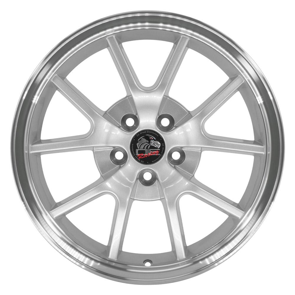 18" Replica FR05 fits Ford Mustang FR500 18x9 Silver